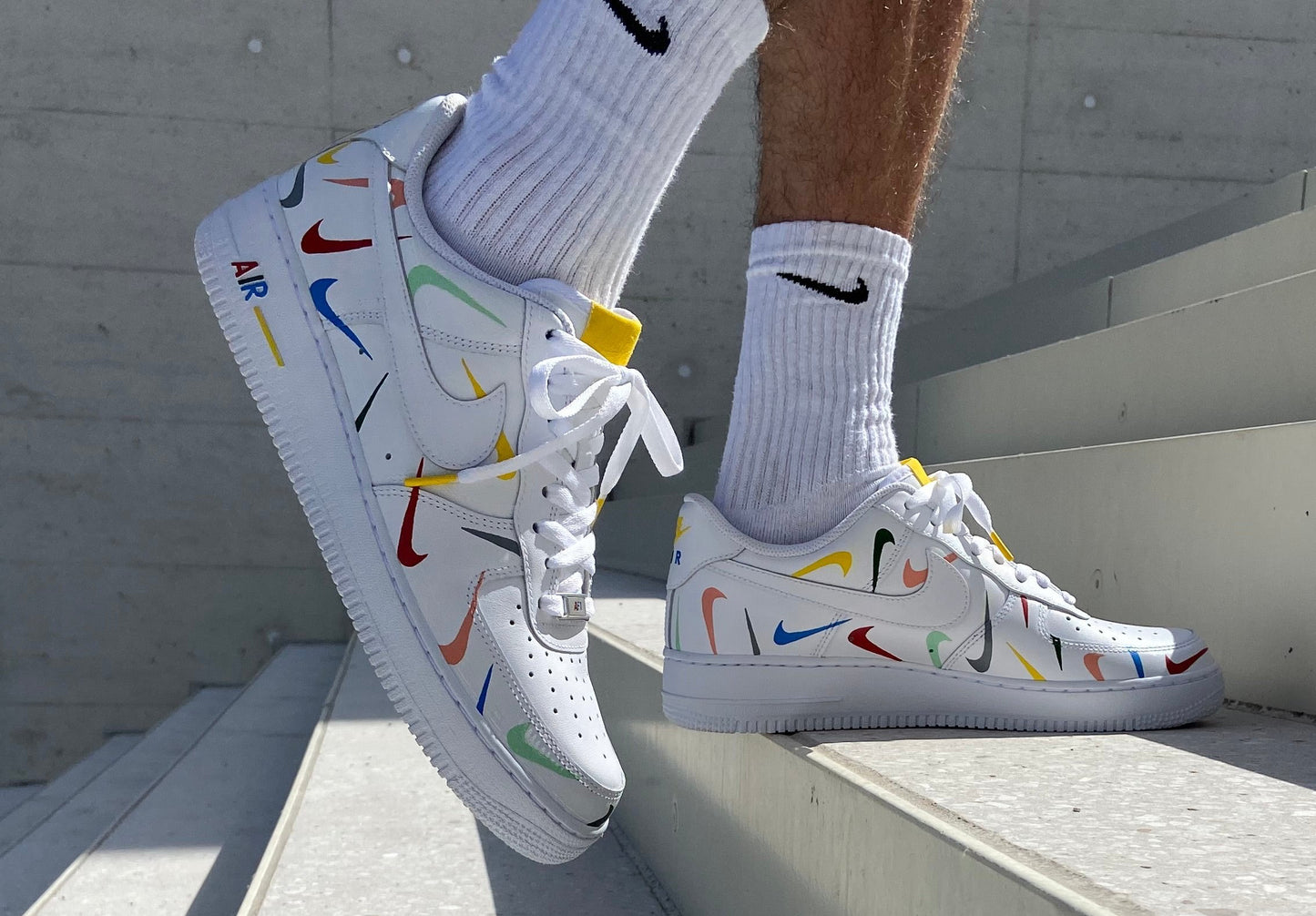 AF1 Multicolor swoosh