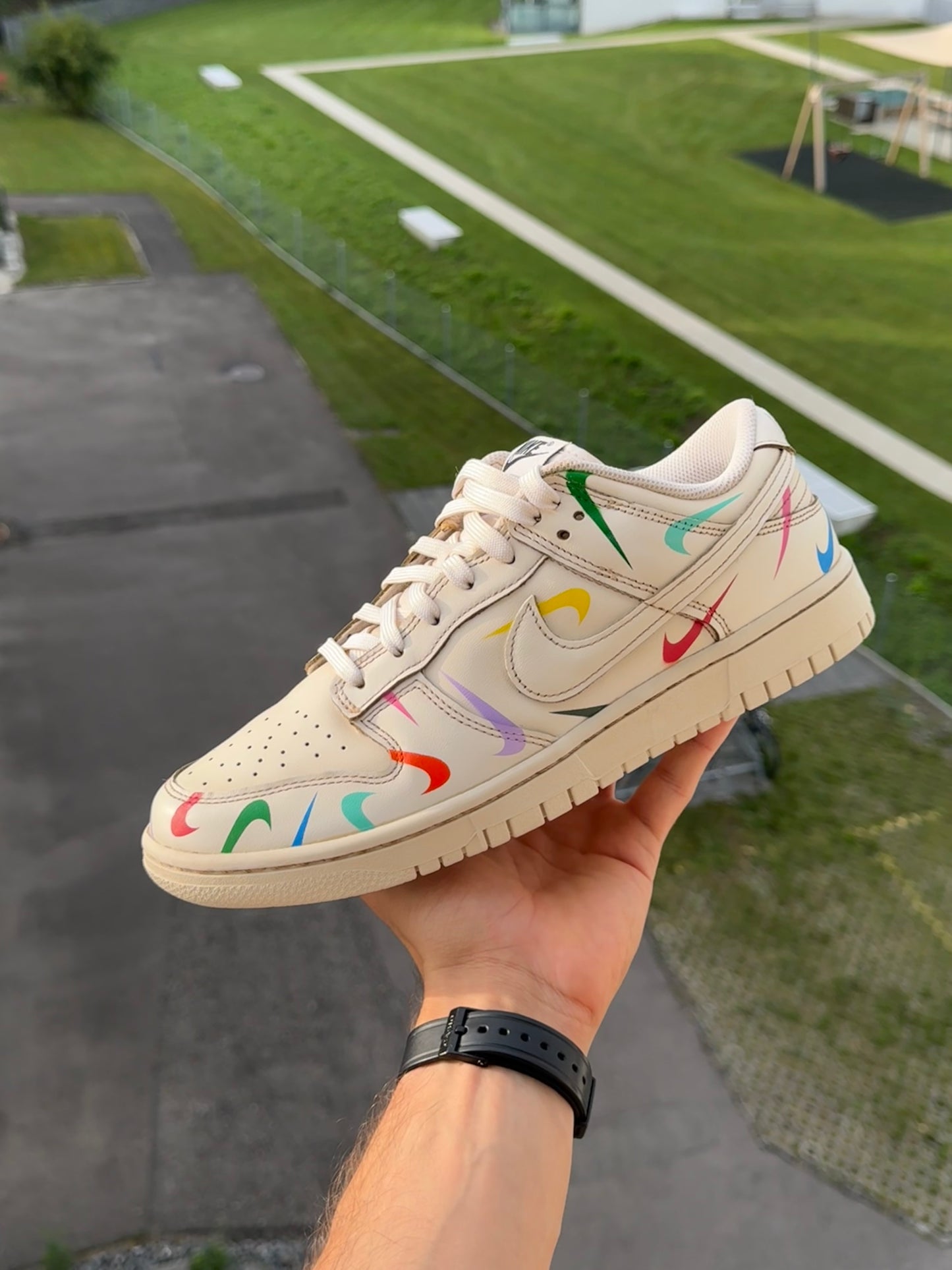 Nike Dunk Multicolor swoosh